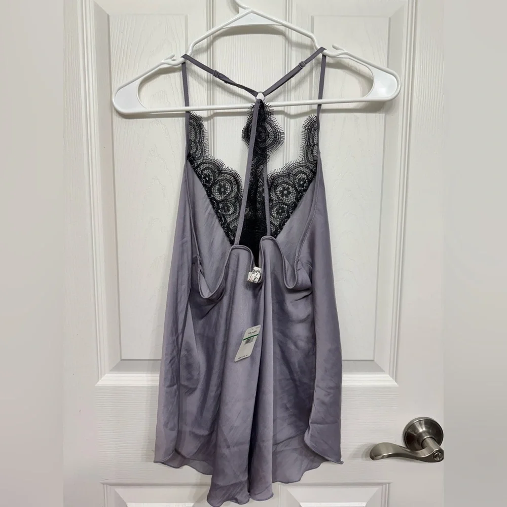 Free People Starlight Camisole Cami Misty Plum L - Picture 6 of 9